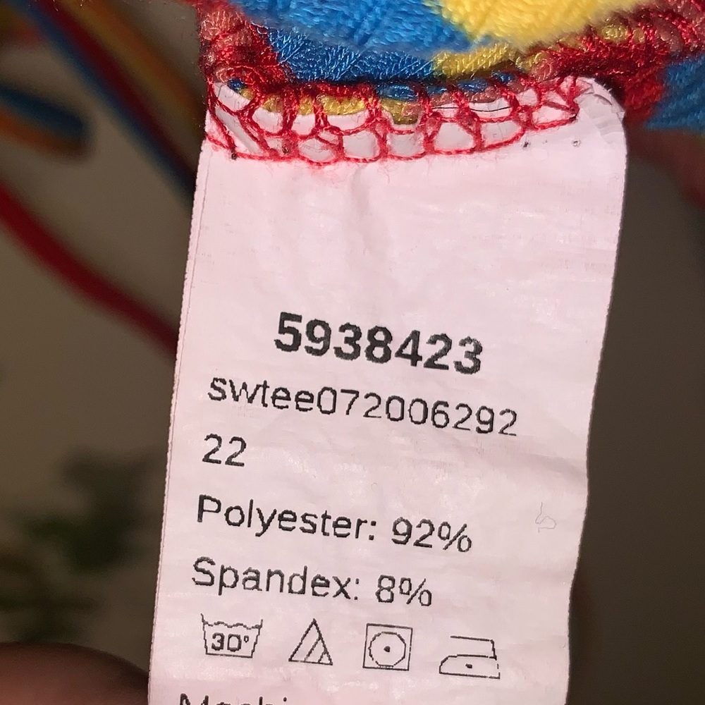 Multicolor Ruched Drawstring Top - Picture 2 of 5